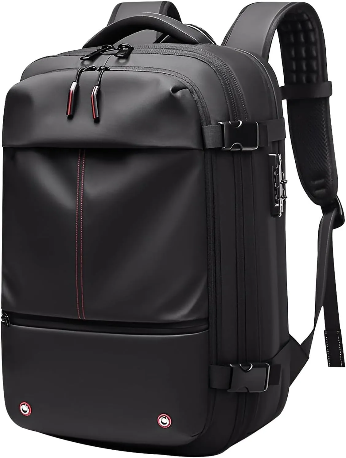 Vacuum Backpack Travel, Vacuum Compression Backpack With Pump, Large Capacity Expandable Air Vacuum Backpack With Anti Theft Lock, Compartmentalized Storage, Water Resistant
