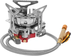 VANZACK Multi-functional Gas Burner Portable Camp Stove Compact Foldable Outdoor Cooking Supply