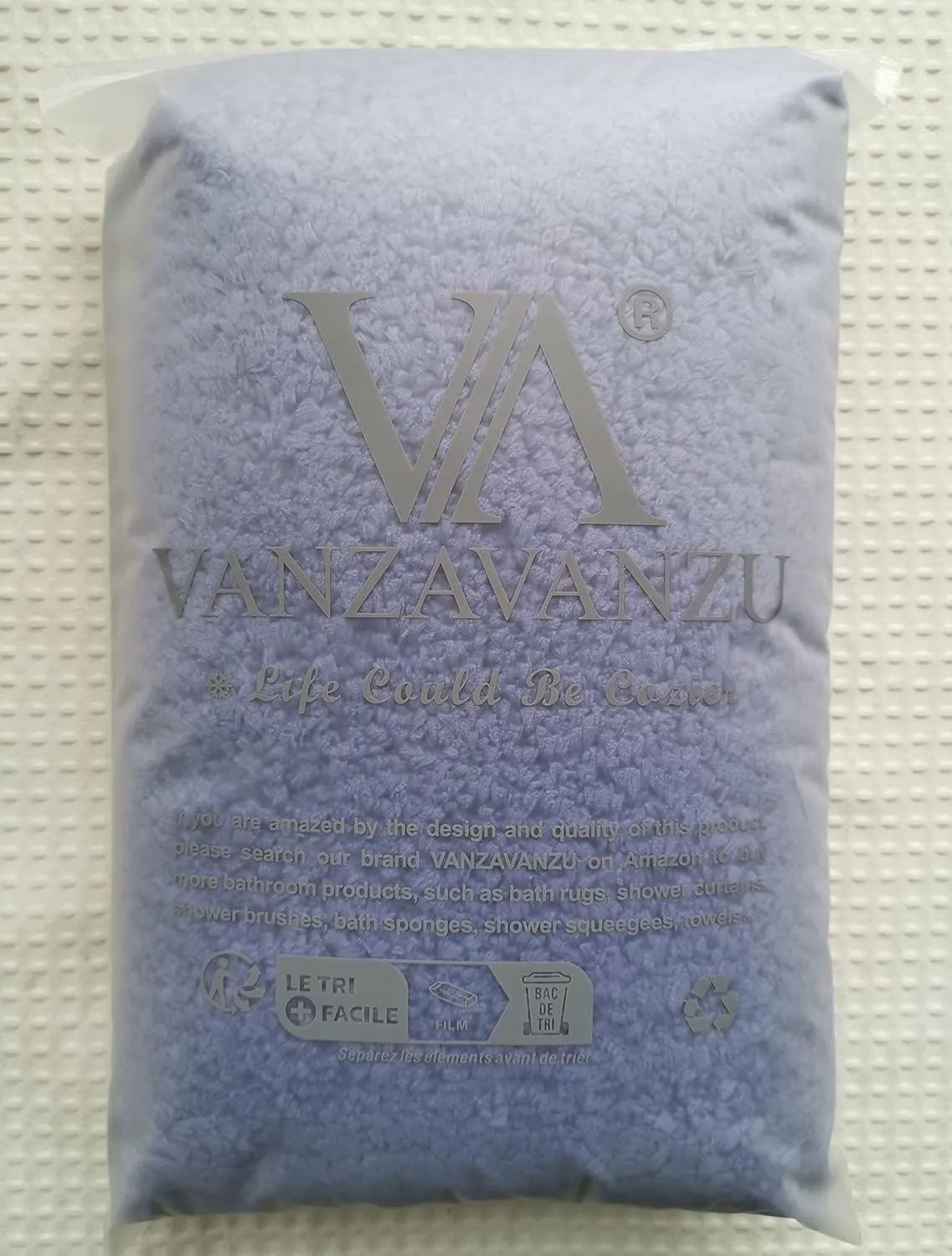 VANZAVANZU Toilet Rugs for Bathroom U Shaped, Contour Bath Rugs for Toilet Bath Mats for Bathroom Non Slip Extra Soft Absorbant Microfiber Shaggy Thick Toilet Rugs U Shaped (U 20"*24", Wedgewood)