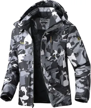 V.A.TOR 189 UNCO&BOROR Men's Winter Thermal Insulated Ski Jacket,Waterproof Coat with Hood for Hiking & Snowboarding