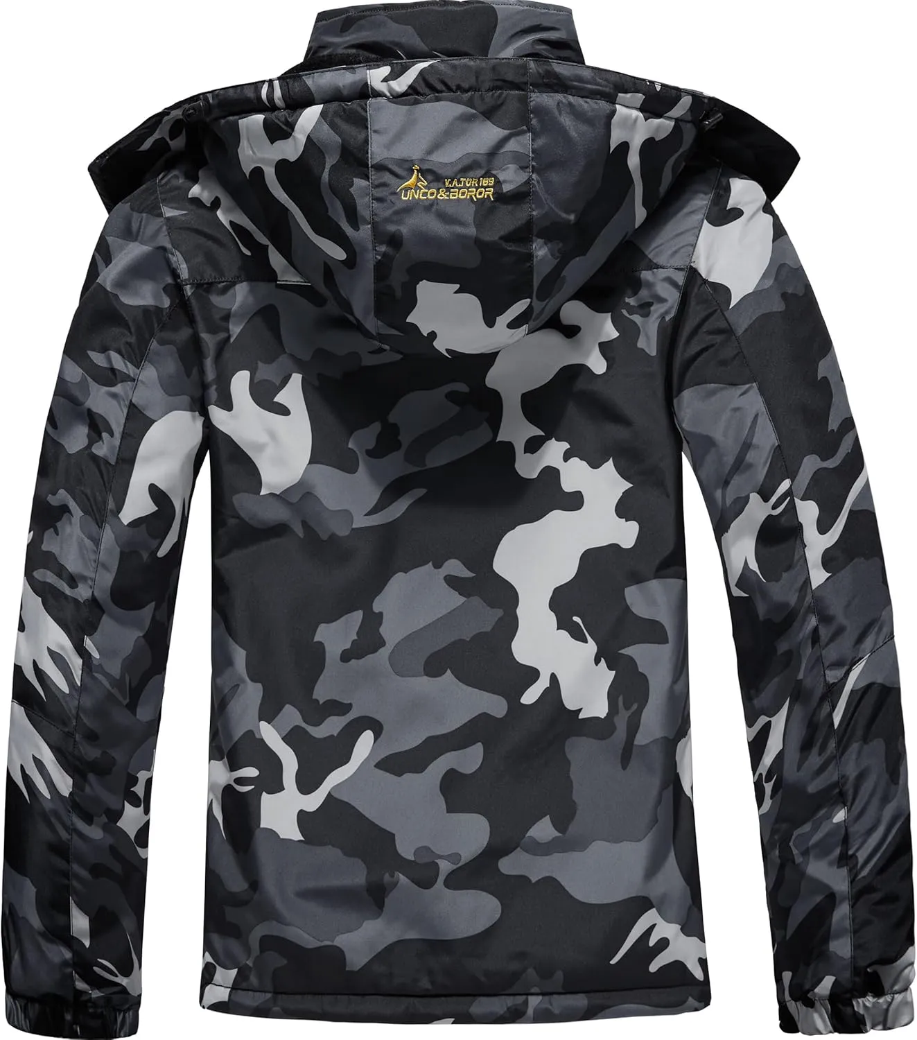 V.A.TOR 189 UNCO&BOROR Men's Winter Thermal Insulated Ski Jacket,Waterproof Coat with Hood for Hiking & Snowboarding