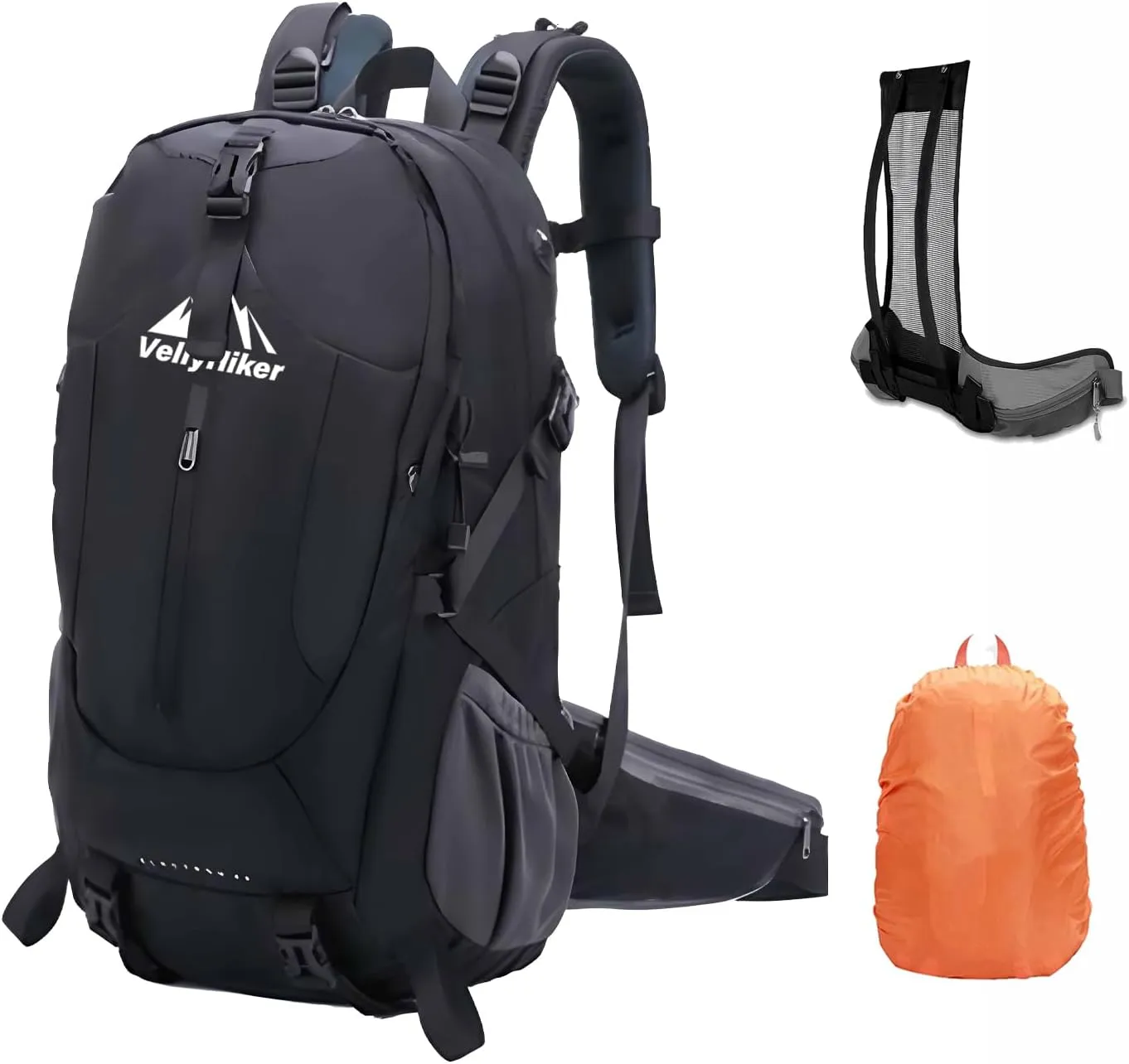 Vellyhiker 40L Hiking Backpack Upgrade for Outdoor Camping Travel Backpacking Cycling backpack Ultralight Backpack for Adults Outdoor Camping Travel Daypack Carrying System