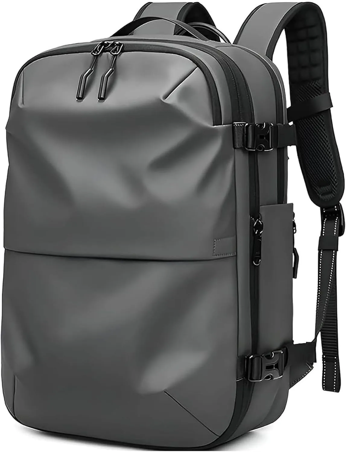 Veloutte Travel Backpack, 60l Vacpack Backpack with Vacuum, Multifunctional Waterproof Expandable Anti-Theft Pack (Dark Grey-2.0)