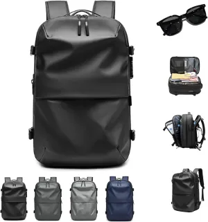 Veloutte Travel Backpack, Veloussette Space Bag, Velouette Space Bag, Vacpack Backpack with Vacuum, Travel Smart with Vacuum Compression & Waterproof Design (E)