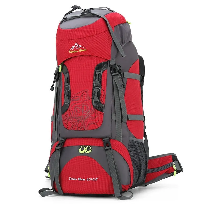 Versatile Waterproof Backpack for Hiking and Camping - 56-75L Capacity