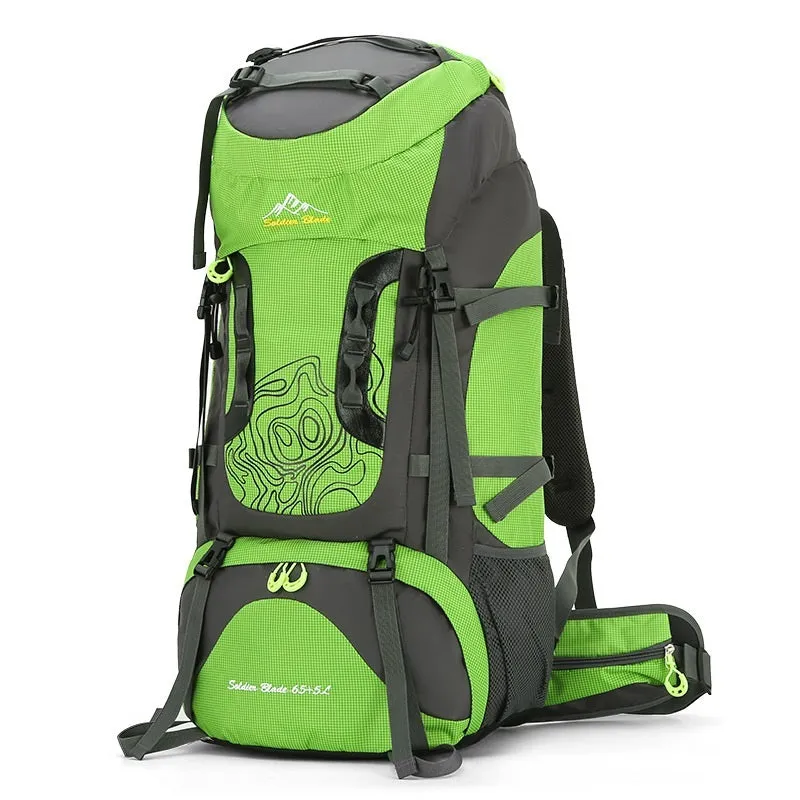 Versatile Waterproof Backpack for Hiking and Camping - 56-75L Capacity