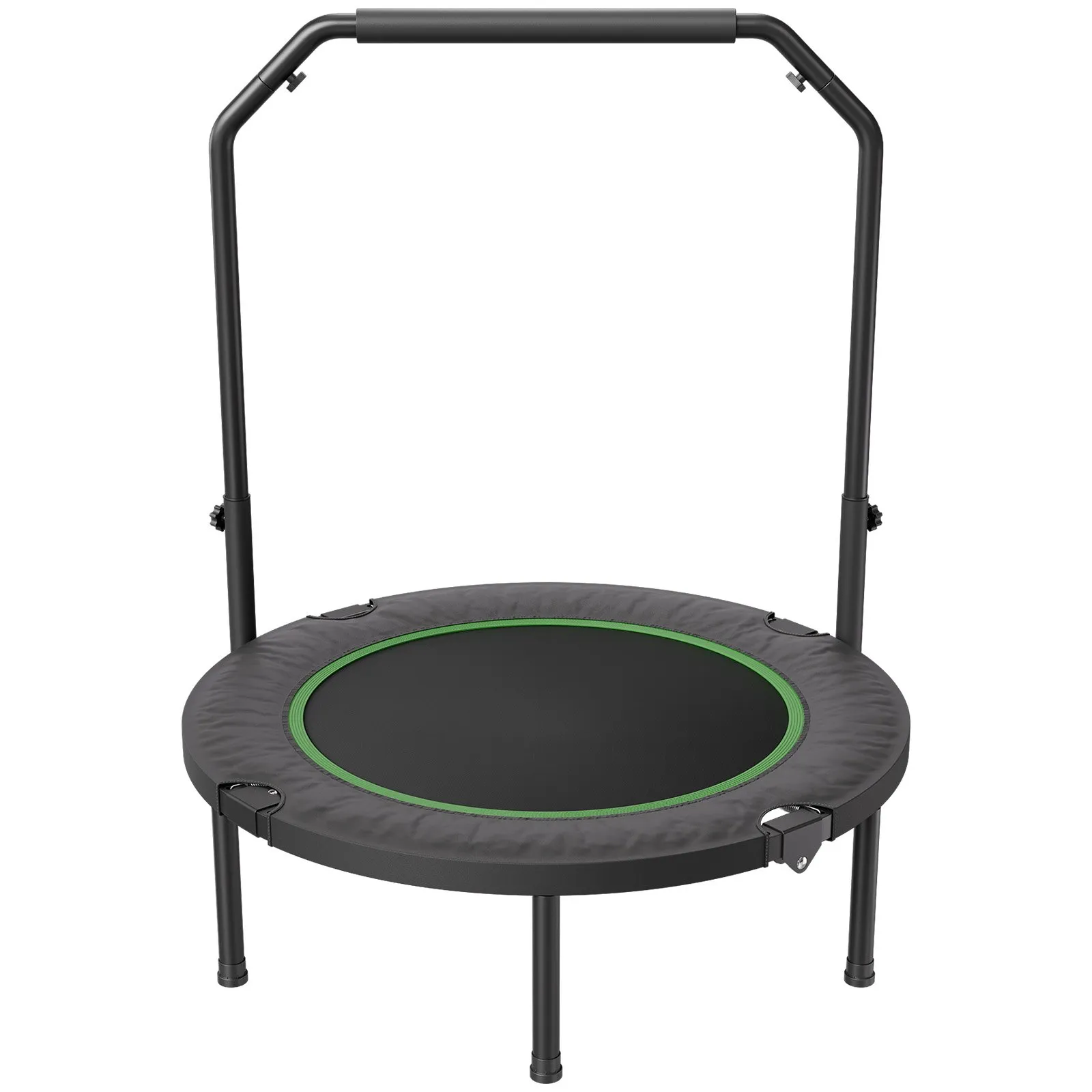 VEVOR 40" Foldable Mini Fitness Trampoline Adults Exercise Rebounder with Handle