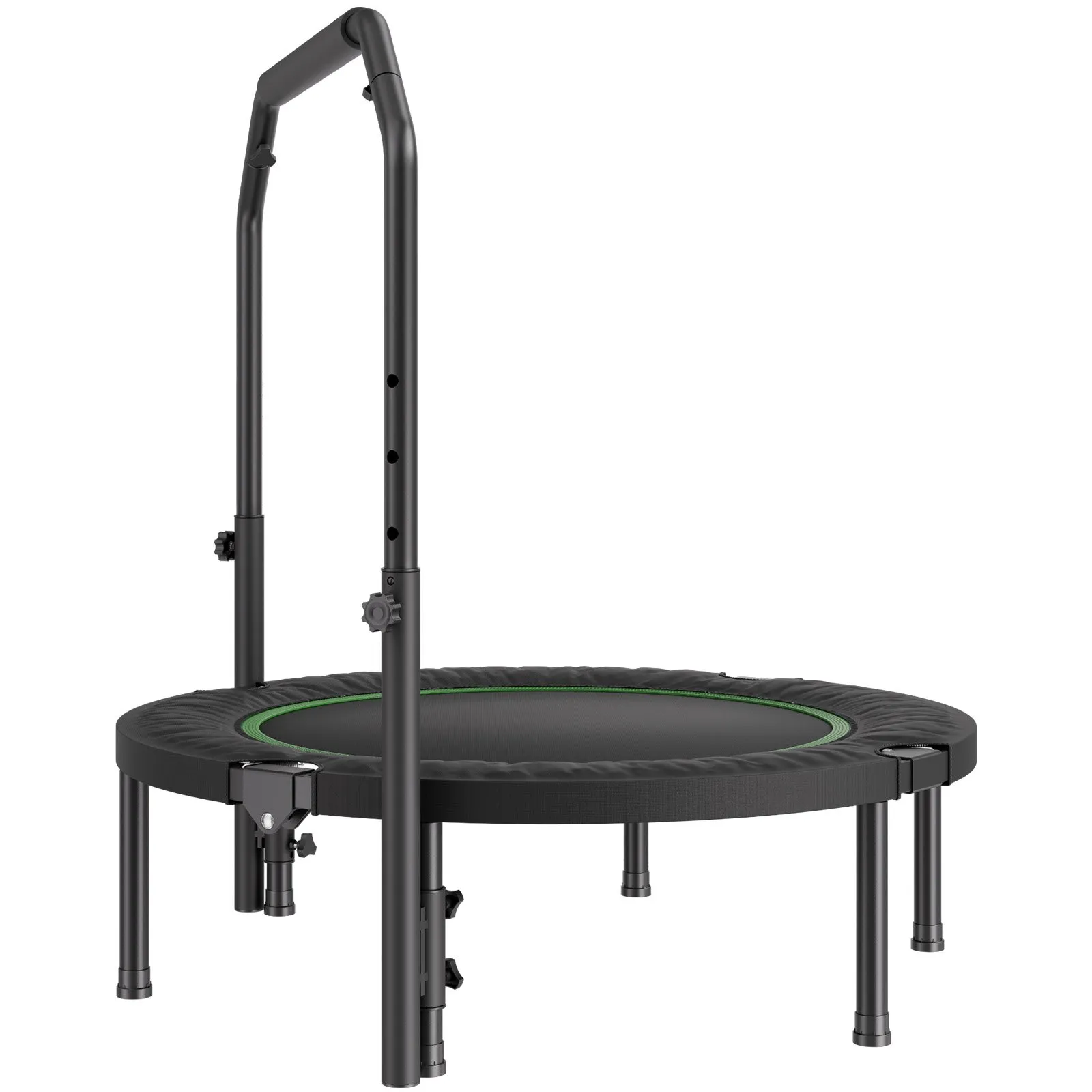 VEVOR 40" Foldable Mini Fitness Trampoline Adults Exercise Rebounder with Handle