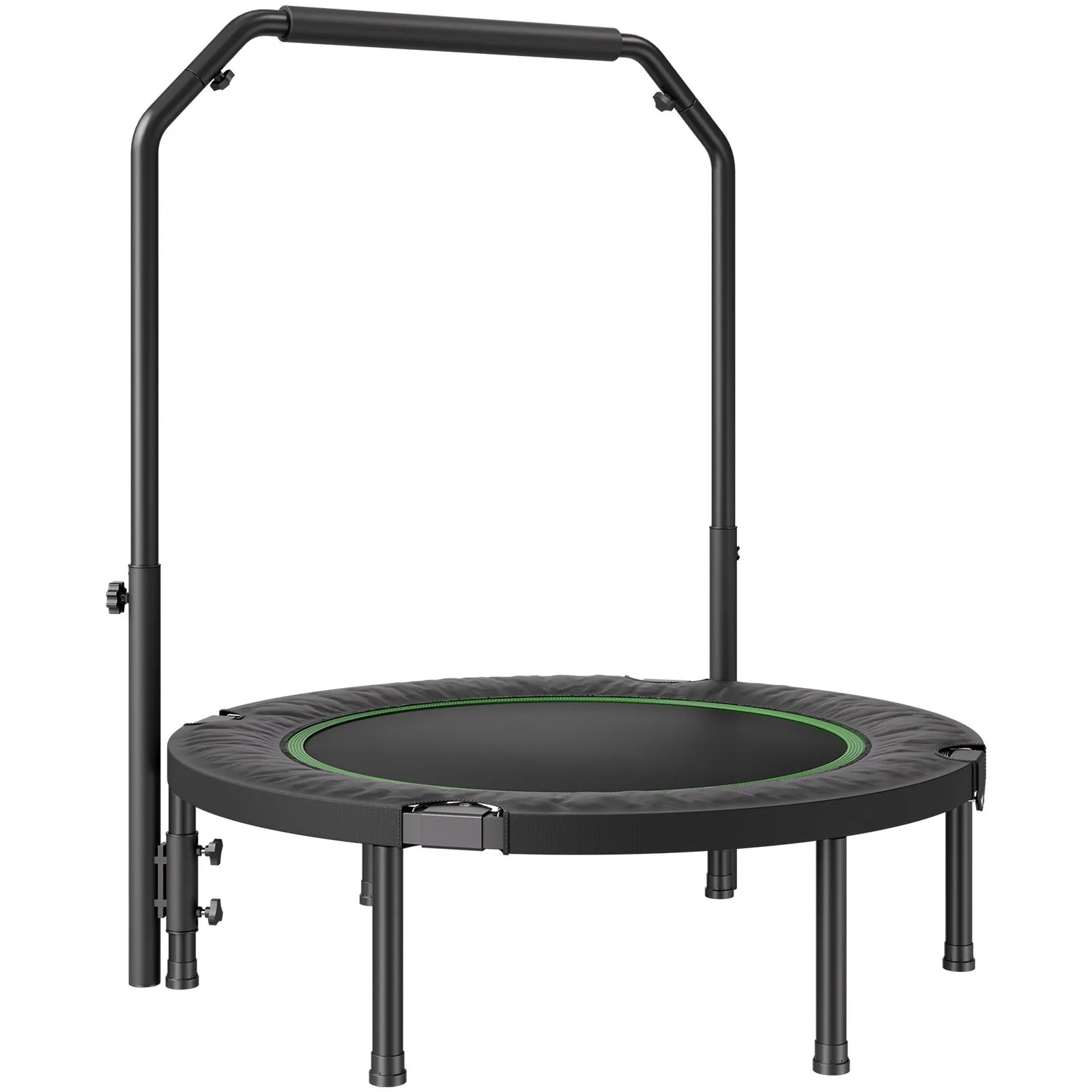 VEVOR 40" Foldable Mini Fitness Trampoline Adults Exercise Rebounder with Handle