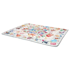 VEVOR Baby Play Mat, 59"x71" Baby Crawling Mat, Non-Slip One-Piece Thickened Soft Baby Playmat, Foldable Rollable Floor Mat, Activity Playmats for Babies,Toddlers, Infants, Machine Washable