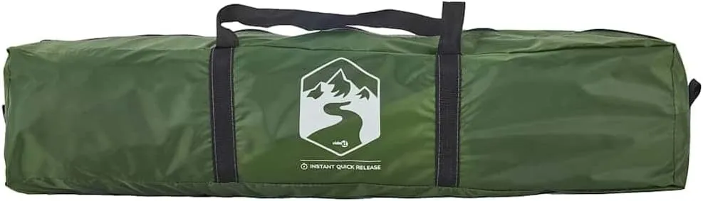 vidaXL Camping Tent 2-Person, Garden Shelter, Portable Canopy for Outdoor Patio Hiking, Lightweight Tent, Foldable Tent, Green Quick Release
