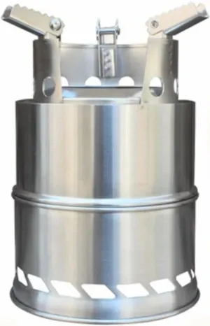 VINGVO Wood Burning Stove, High Thermal Efficiency Stainless Steel Sturdy Camping Stove Windproof Foldable for Hiking
