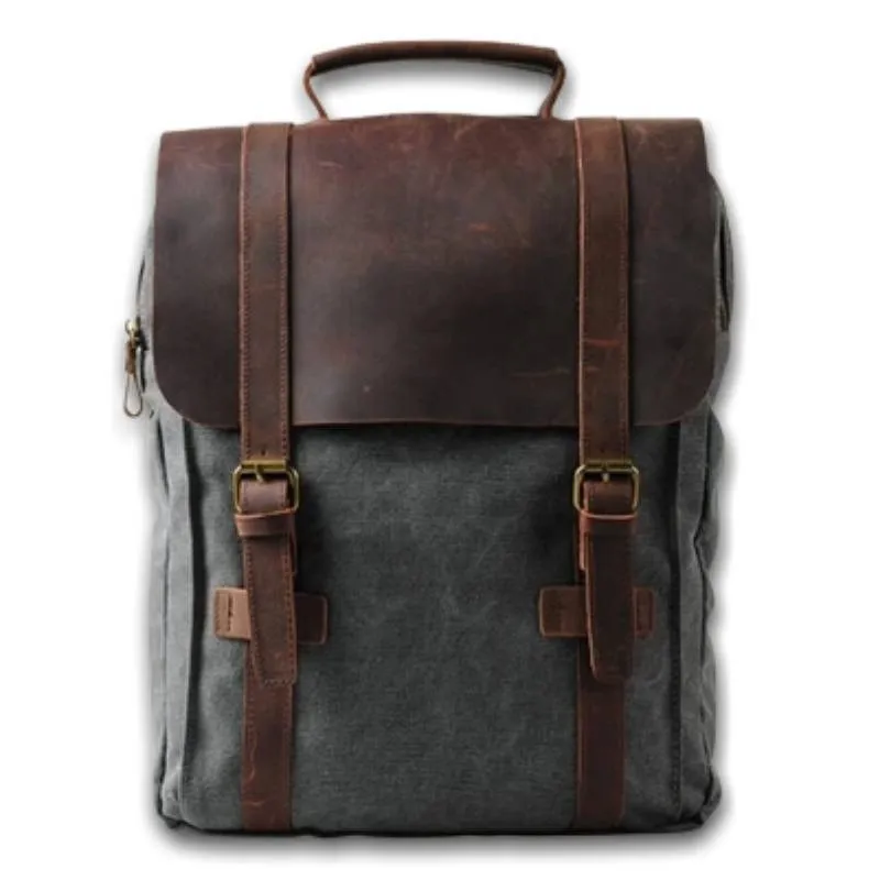 Vintage Motorcycle Waterproof Backpack