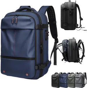 Voyagevac Backpack - 60L Large-Capacity Travel Backpacks Expandable with Compression, Vacpack Backpack with Vacuum (A Blue (Without Pump))