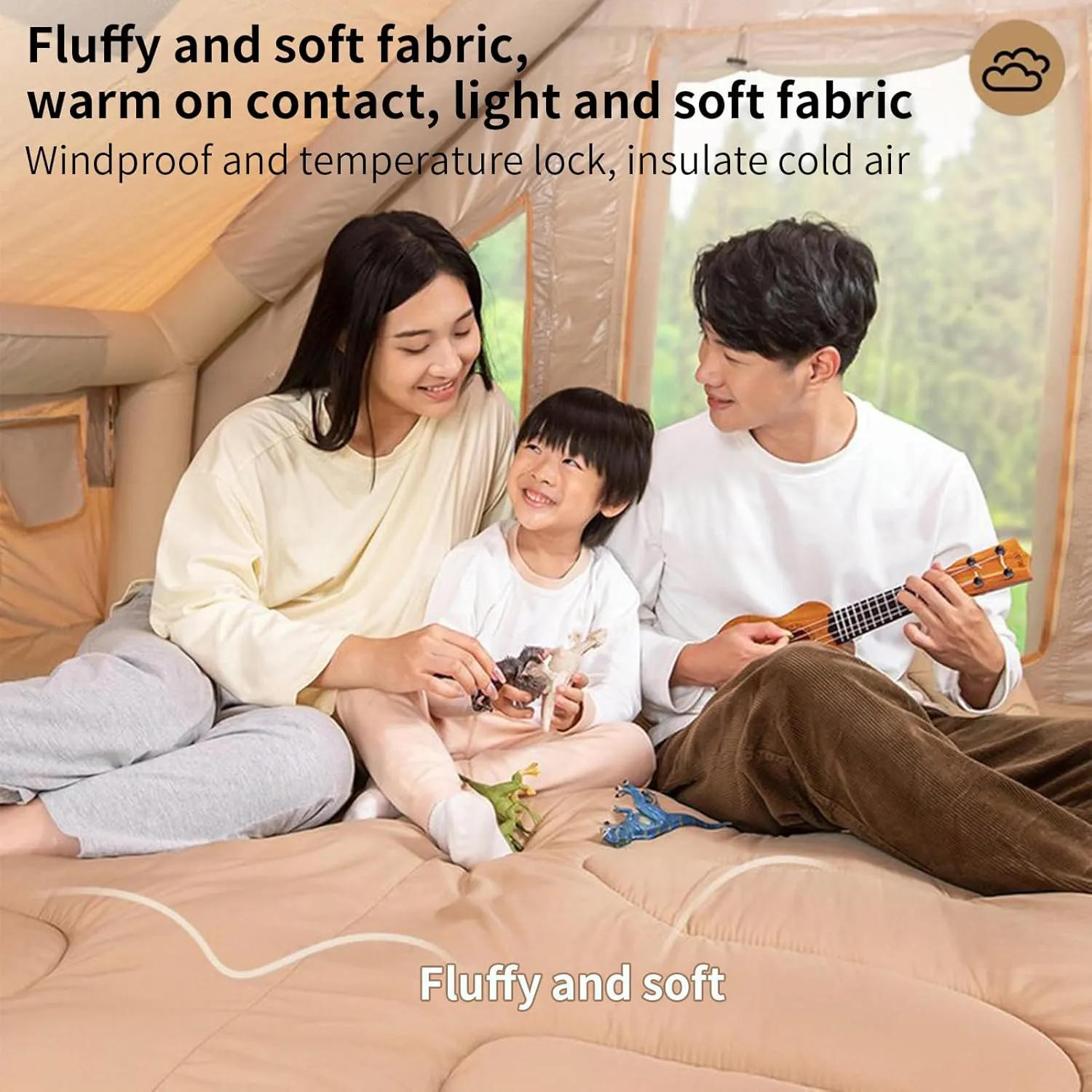 Warm Camping Sleeping Bag with Compression Sack,Portable Comfy Sleeping Bag Waterproof Sleep Pad for Adult Outdoor Hiking,Fits Cold Weather