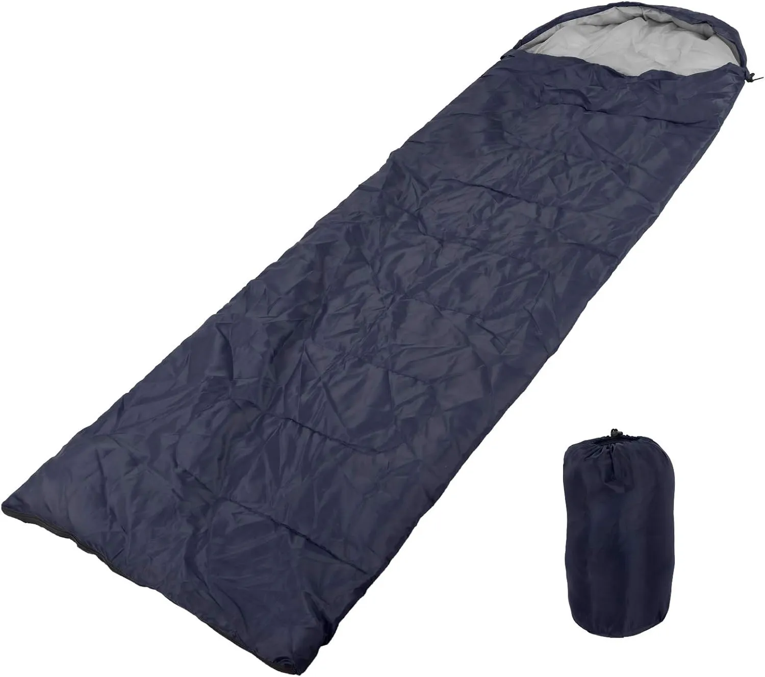 Warm Weather Sleeping Bag, Backpacking Camping Sleeping Bag, 3 Season Warm Cool Weather, Summer Spring Fall Lightweight Waterproof for Adults Kids, Camping, Traveling, and Outdoors (Cyan)