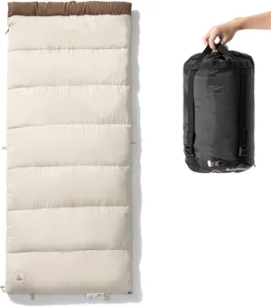 Warm Weather Sleeping Bag, Portable Camping Can Be Assembled Lightweight 3 Season Compact Sleeping Bags with Carry Bag