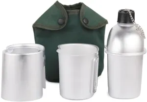 Water Cup Camping Canteen Cup Military Canteen Cup Camping Cookware Mess Kit,Camping Cookware Set,Outdoor Cookset,Camping Cookware,Cooking Set,Camping Picnic Set 3pcs Cookware Set Aluminum