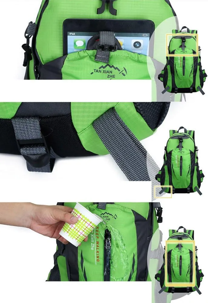 Waterproof 40L Outdoor Sports Mountaineer Hiking Trekking Cycle Camping Backpack Bag