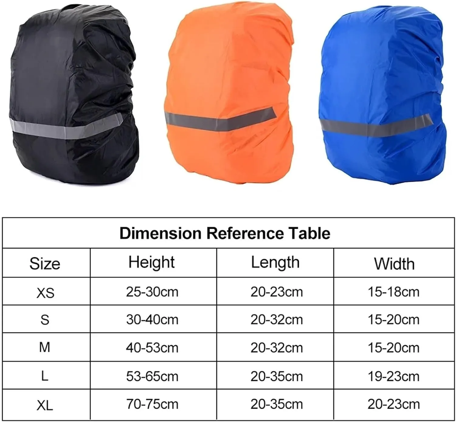 Waterproof Backpack Rain Cover Reflective Backpack Rain Cover Outdoor Cycling Hiking Climbing Bag Cover Waterproof Rain Cover for Backpack Rucksack for Hiking，Camping(Deep Green-M(30-40L))
