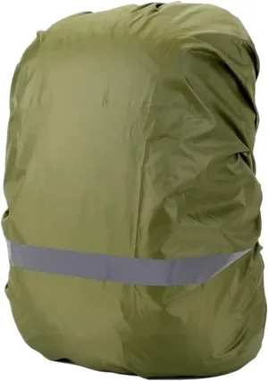 Waterproof Backpack Rain Cover Reflective Backpack Rain Cover Outdoor Cycling Hiking Climbing Bag Cover Waterproof Rain Cover for Backpack Rucksack for Hiking，Camping(Deep Green-M(30-40L))