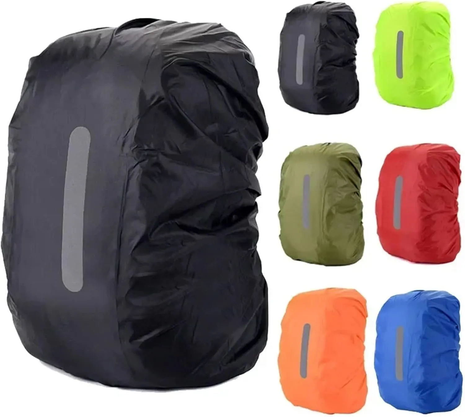 Waterproof Backpack Rain Cover Waterproof Backpack Cover Travel Safety Outdoor Backpack Cover Waterproof Rain Cap Cover for Hiking，Camping(Black,XS(8-17L))