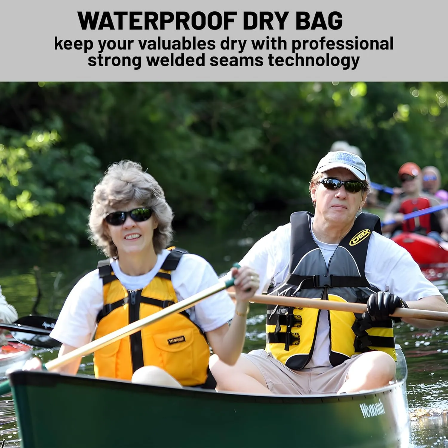 Waterproof Dry Bag,Roll Top Coastal Summer Beach Coral Waterproof Backpack 5L/10L/20L Floating and Lightweight Bags for Kayaking, Boating, Fishing, Swimming and Camping