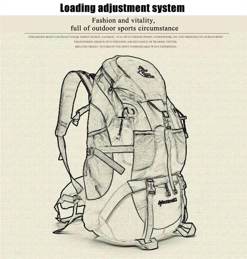 Waterproof Hiking Backpack - Large Travel Gear