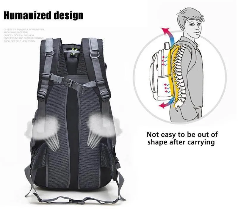 Waterproof Hiking Backpack - Large Travel Gear