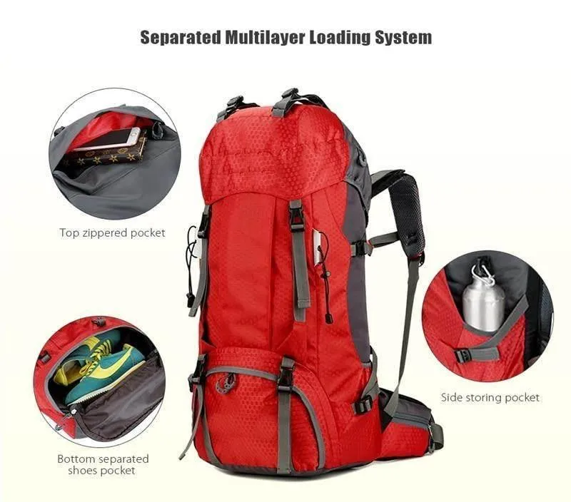 Waterproof Hiking Backpack - Large Travel Gear