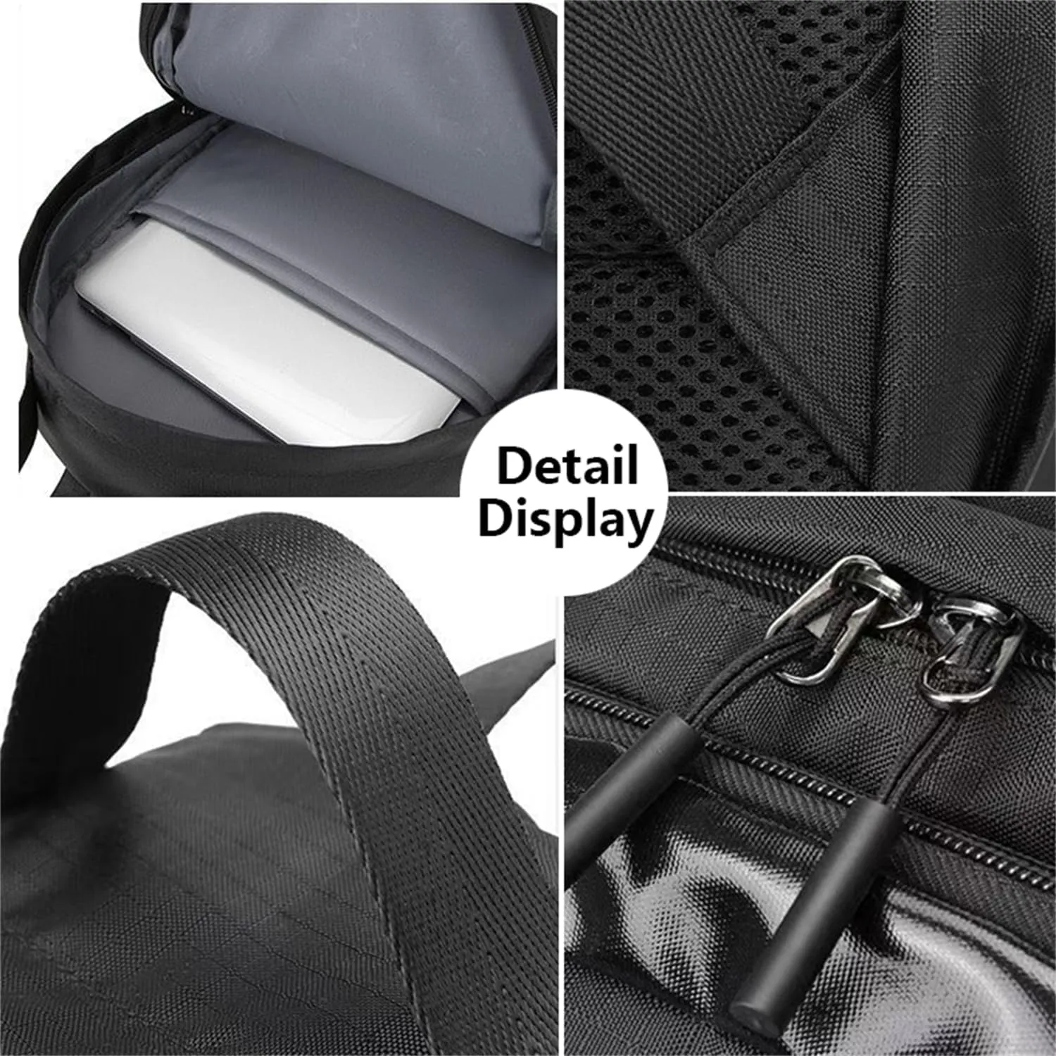 Waterproof Hiking Backpack - Outdoor Sport Daypack with Rain Cover (Black,40L)