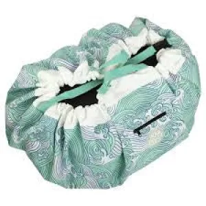 Waterproof Mini Play Pouch - Waves Aqua