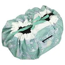 Waterproof Mini Play Pouch - Waves Aqua