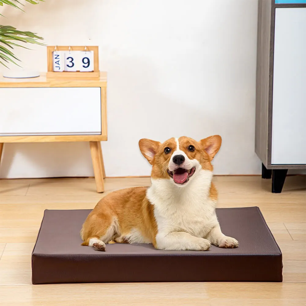 Waterproof PU Leather Multifunctional Orthopedic Foldable Dog Mat