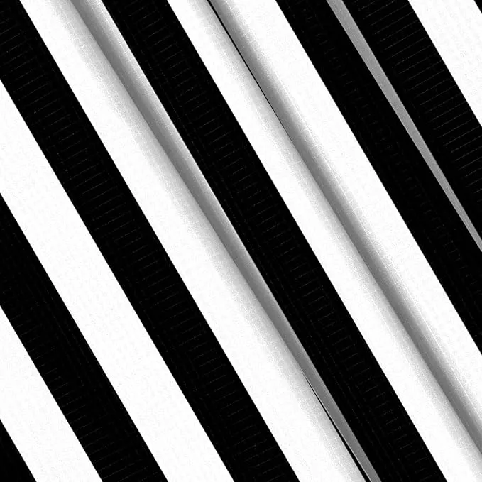 Waterproof Sandproof Beach Blanket, 78''×86'' Large Outdoor Picnic Blanket for 4 Adults, Compact Beach Mat Sand Free for Travel, Camping, Beach Accessories Essentials for Vacation-Black & White Stripe