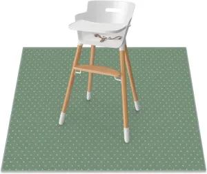 WeeSprout Baby Splat Mat for Kids, Large 51” x 51” Floor Playmat with Durable, Waterproof Surface and Non-Slip Bottom for Infants to Toddlers Under highchair, Arts and Crafts, picnics and Play