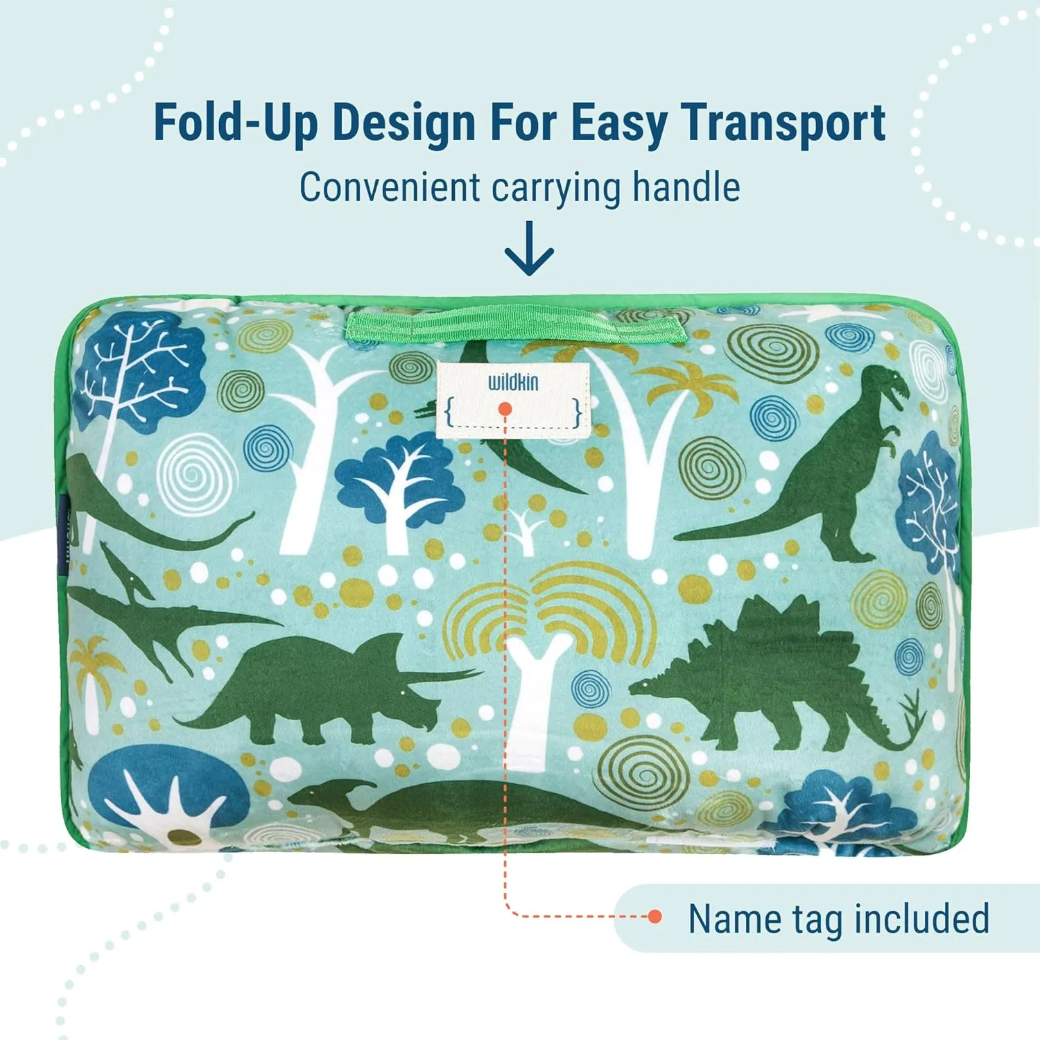 Wildkin Kids Plush Nap Mat – Soft, Cozy, Convenient for Daycare & Preschool