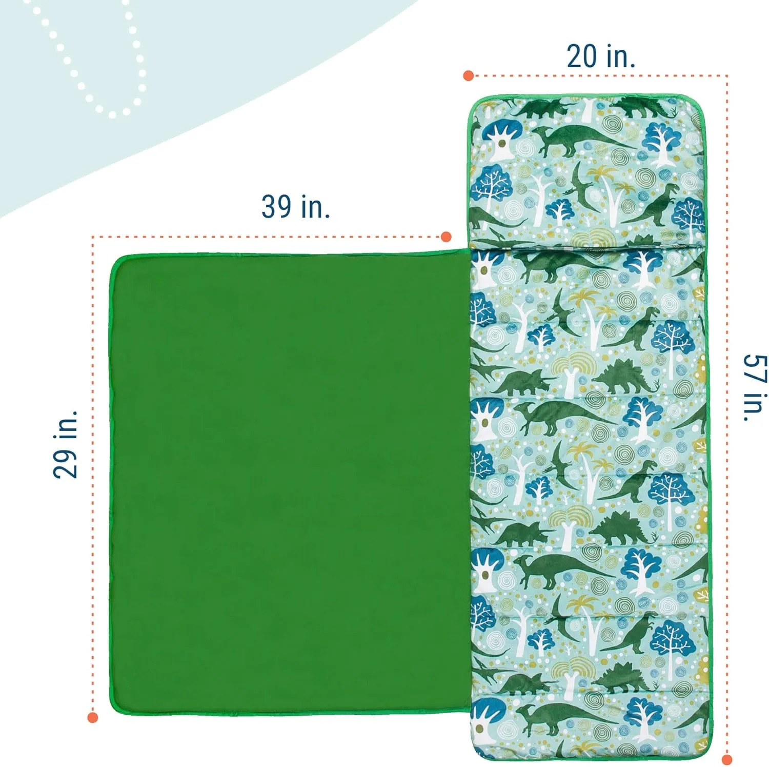 Wildkin Kids Plush Nap Mat – Soft, Cozy, Convenient for Daycare & Preschool