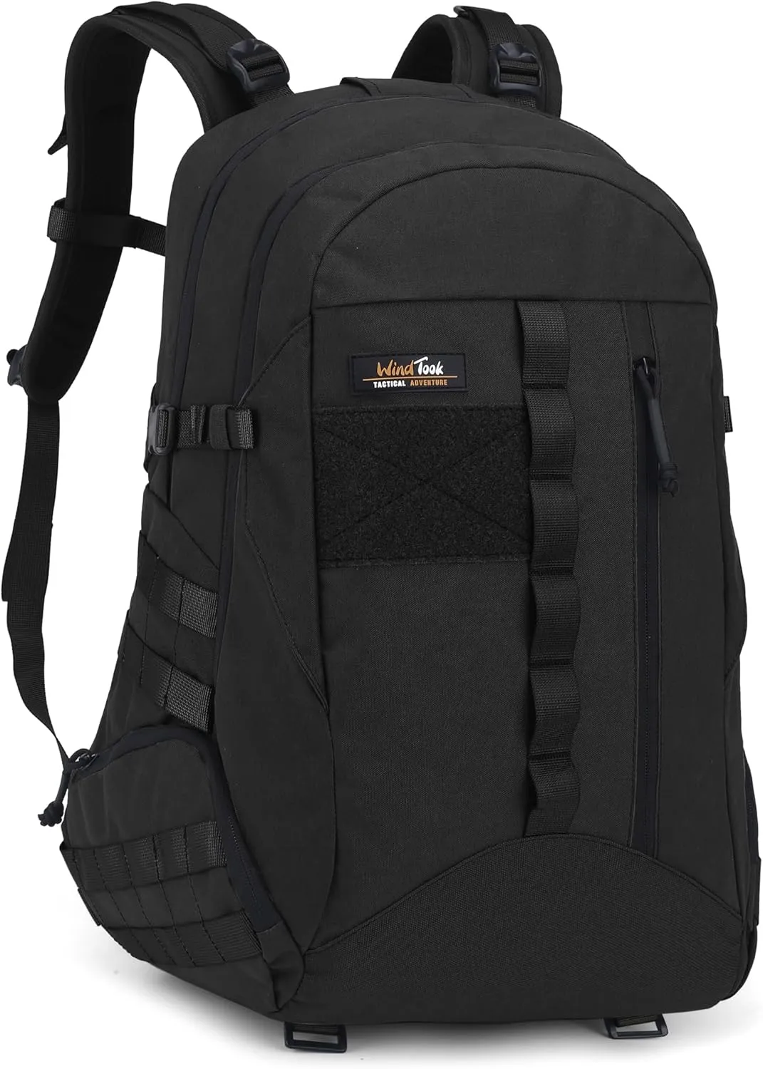 WindTook 30L Military Tactical Backpack for Men and Women,Molle Hiking daypacks Assault Pack 3 Day Bug Out Bag for Camping Travel Army Hunting Gym Rucksack Survival (Black)