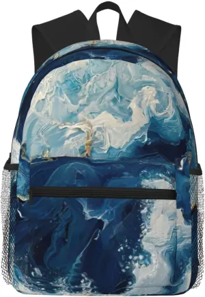 WITHIN THE TIDES print Lightweight duffel bag, travel hiking daypack, comfortable backpack, sports bag