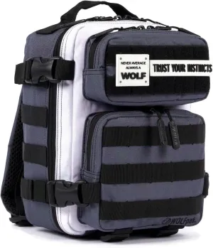 WOLFpak 9L Backpack Mini (Achromatic) – 9L EDC Daypack, Compact & Water-Resistant Bag for Gym, Hiking, Commuting