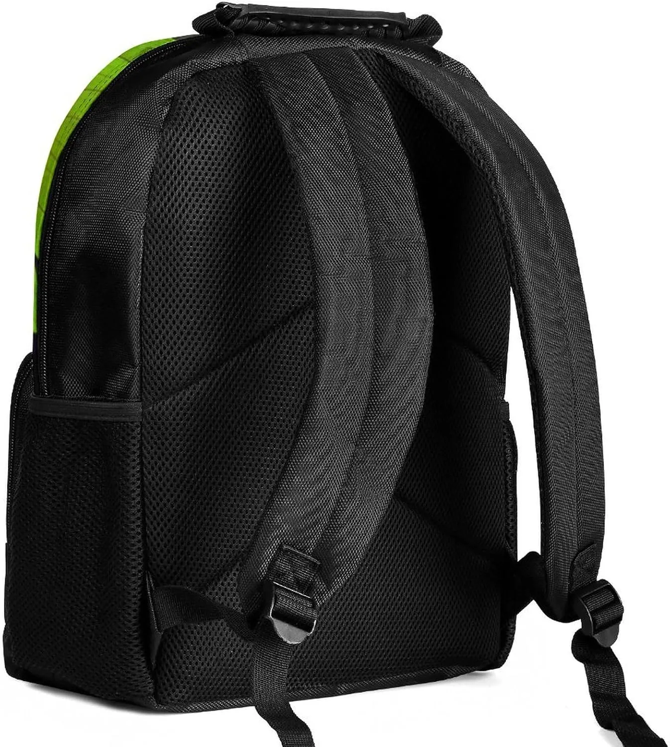 Women Men Polyester Space Sunflowers Art Casual Daypack Large Capacity Bookbag With Side Pockets for Sports Picnic Walking Cycling