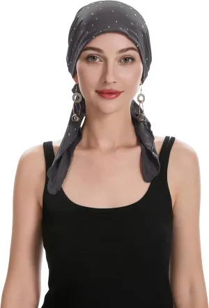 Women Summer Chemo Beanie Hat Turbans Pre Tied Headwear
