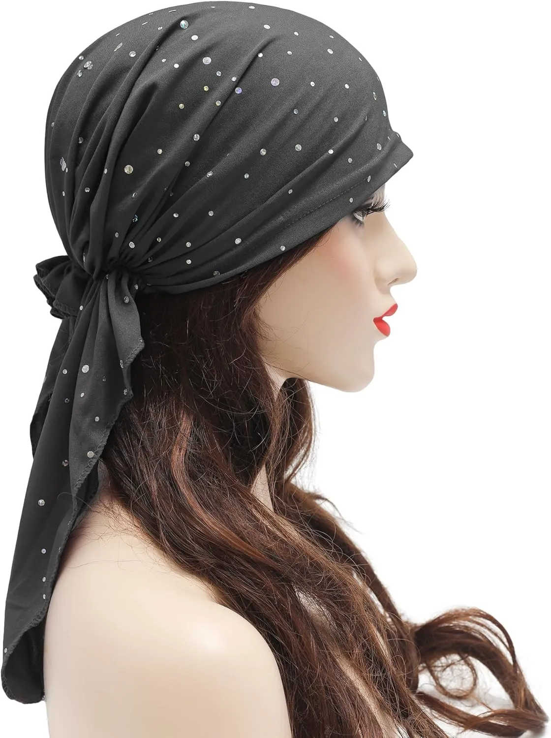 Women Summer Chemo Beanie Hat Turbans Pre Tied Headwear