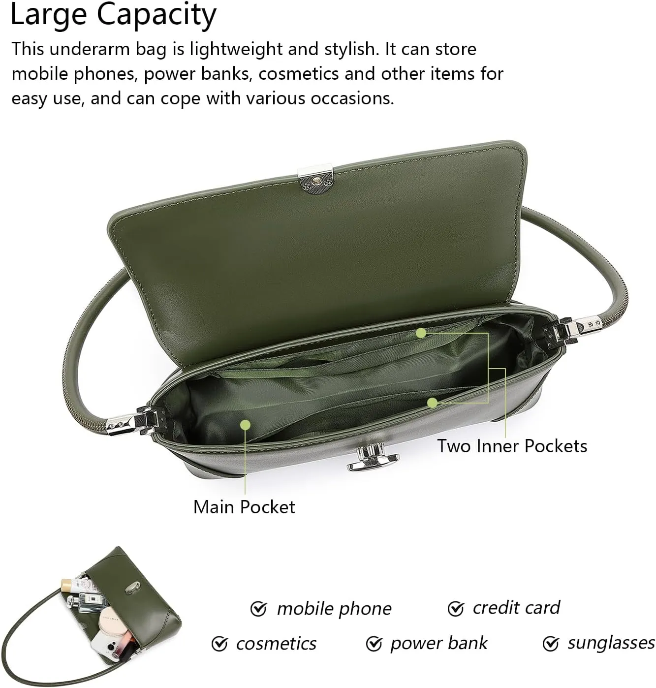 Women's PU Shoulder Bag Stylish and Practical bag