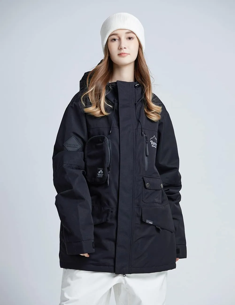 Womens Ski Jacket Waterproof Snow Jackets Winter Windproof Snowboard Jacket Coats with Hood
