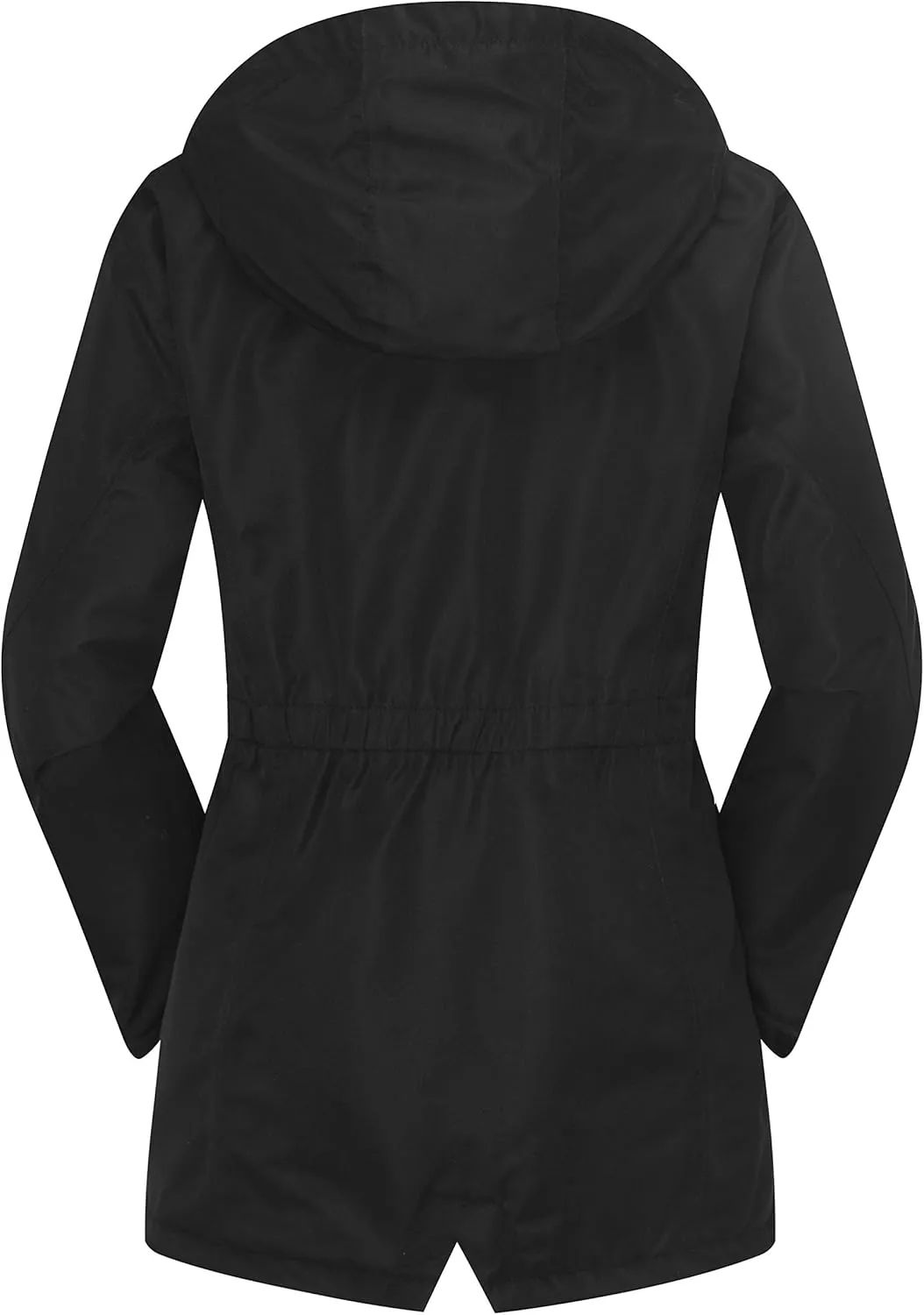 Women's Waterproof & Windproof Ski Hooded Jacket Winter Fleece Parka Rain Coats for Hiking