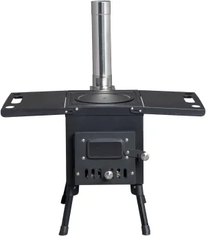 Wood Burning Stove,Outdoor Portable Heating Burner Stove,Camp Stove,Tent Stove for Heating,Tent,Camping,Cookout,Hiking,Travel,Includes Chimney Pipes Fire Blanket