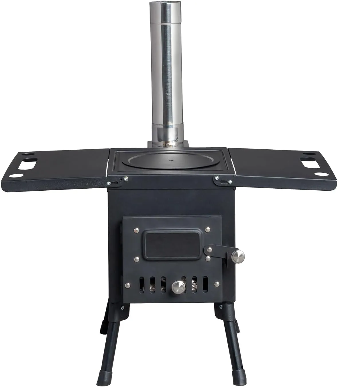 Wood Burning Stove,Outdoor Portable Heating Burner Stove,Camp Stove,Tent Stove for Heating,Tent,Camping,Cookout,Hiking,Travel,Includes Chimney Pipes Fire Blanket