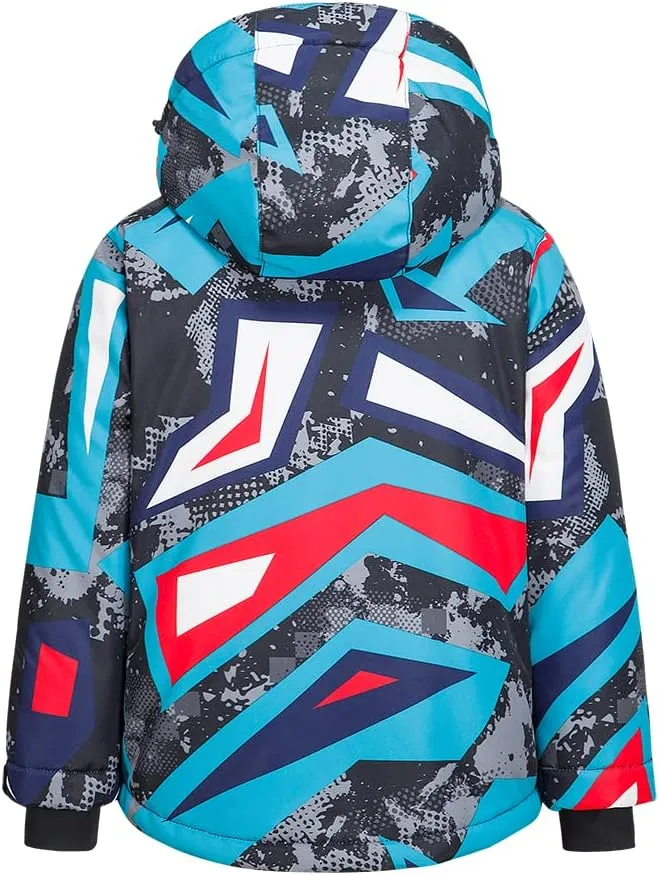 WOWULOVELY Girls Boy's Winter Ski Jackets Waterproof Kids Snowboarding Jacket Snow Coat Thicken Warm Hooded Ski Jacket